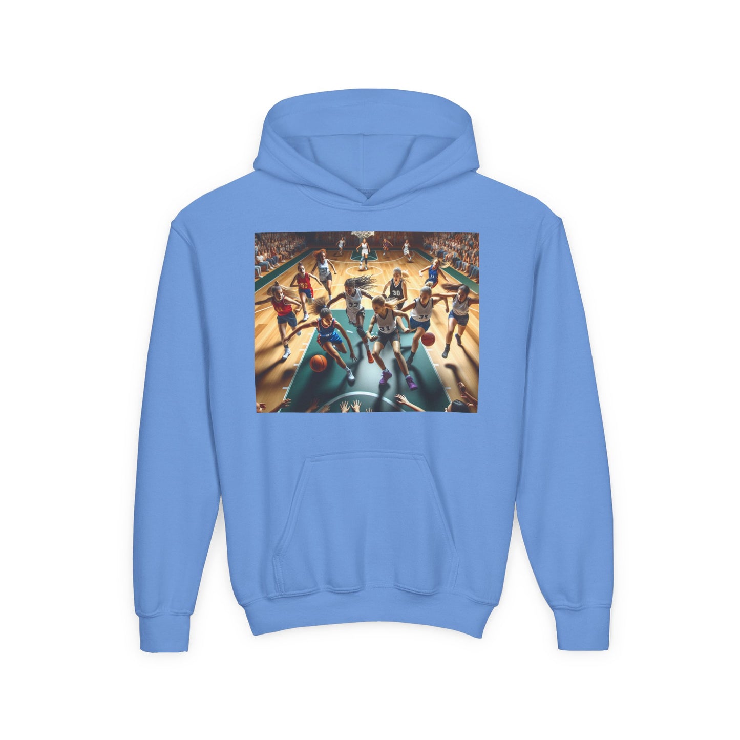 Basketball Youth Hoodie - Heavy Blend Sweatshirt