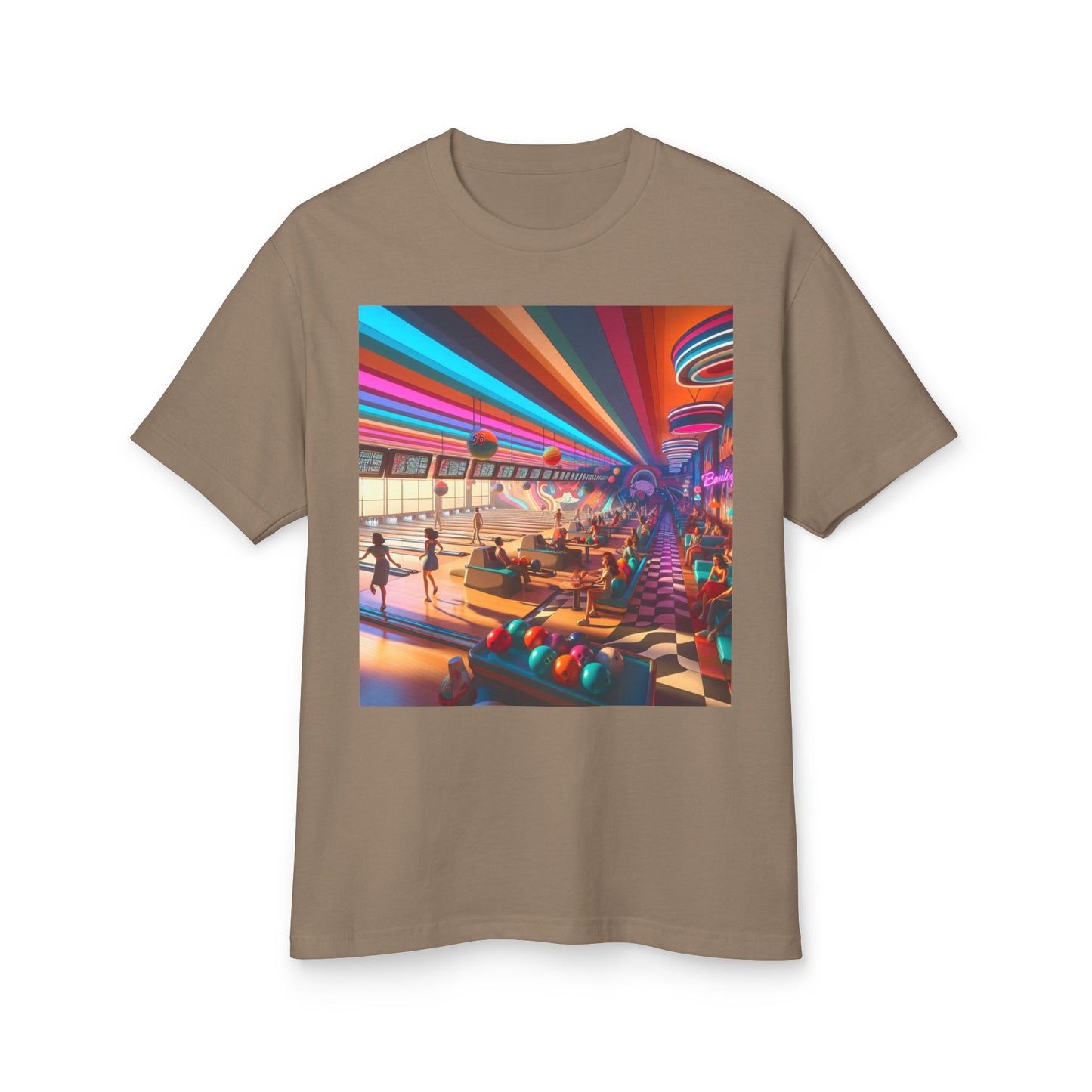 Bowling Heavyweight Tee - Unisex Garment-Dyed Shirt