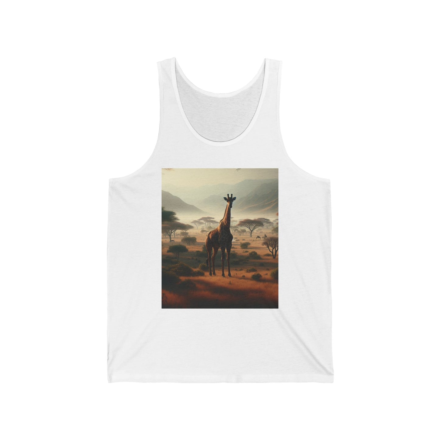Giraffes Unisex Jersey Tank Top - Perfect for Festivals & Casual Wear