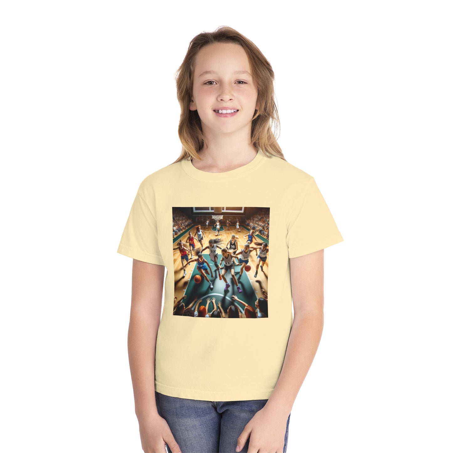 Basketball Youth Midweight Tee
