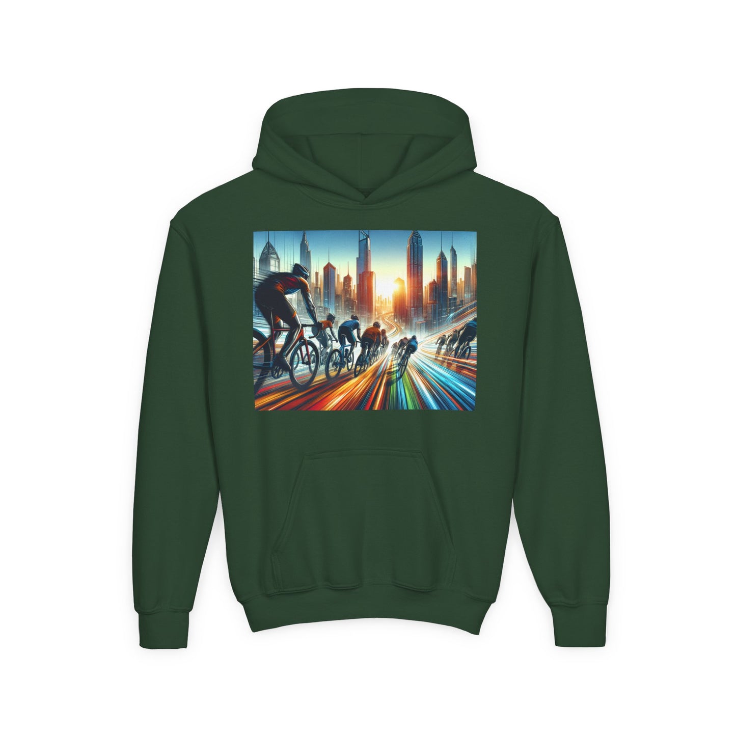Cycling Youth Hoodie - Heavy Blend Sweatshirt