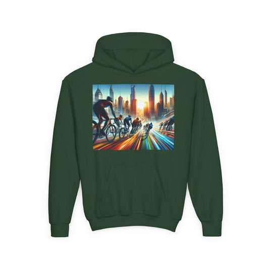 Cycling Youth Hoodie - Heavy Blend Sweatshirt