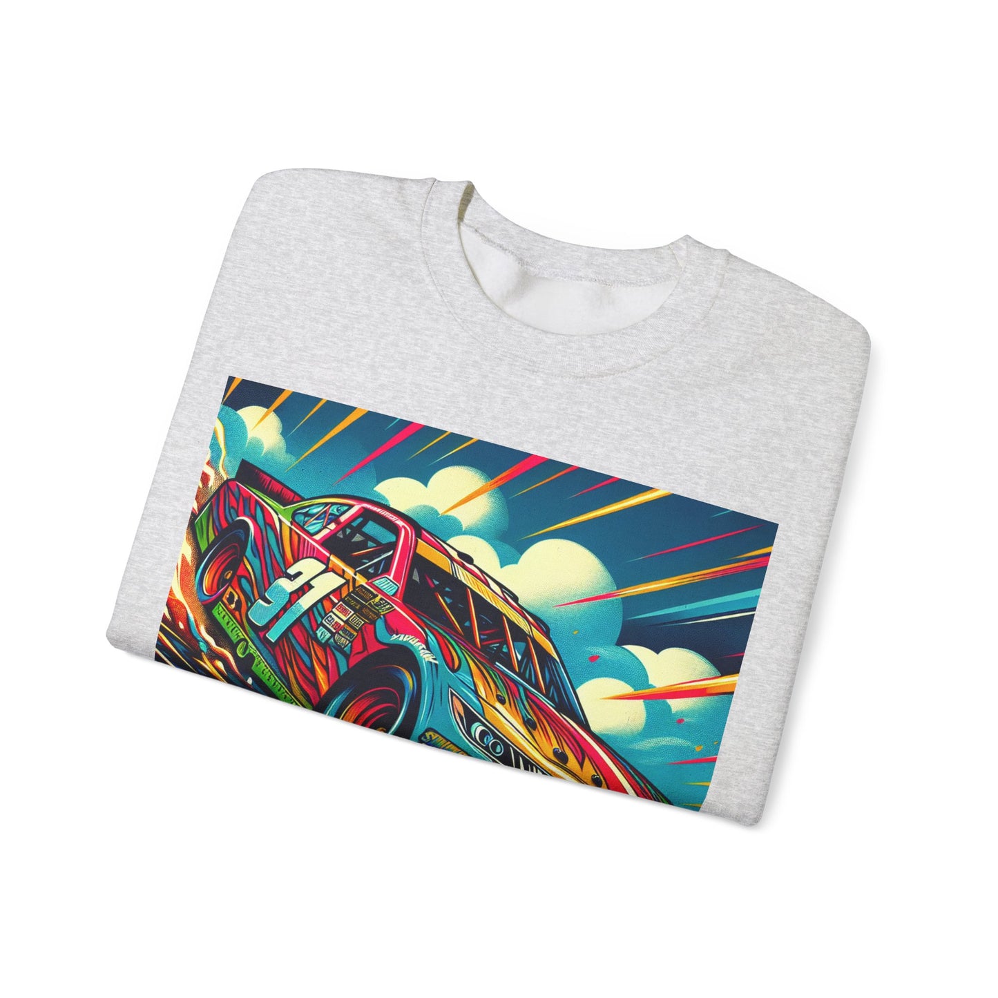 Race Car Crewneck Sweatshirt | Racing Apparel, Unisex Sweatshirt, Nascar Gift, Motorsports Clothing, Car Enthusiasts Sweatshirt