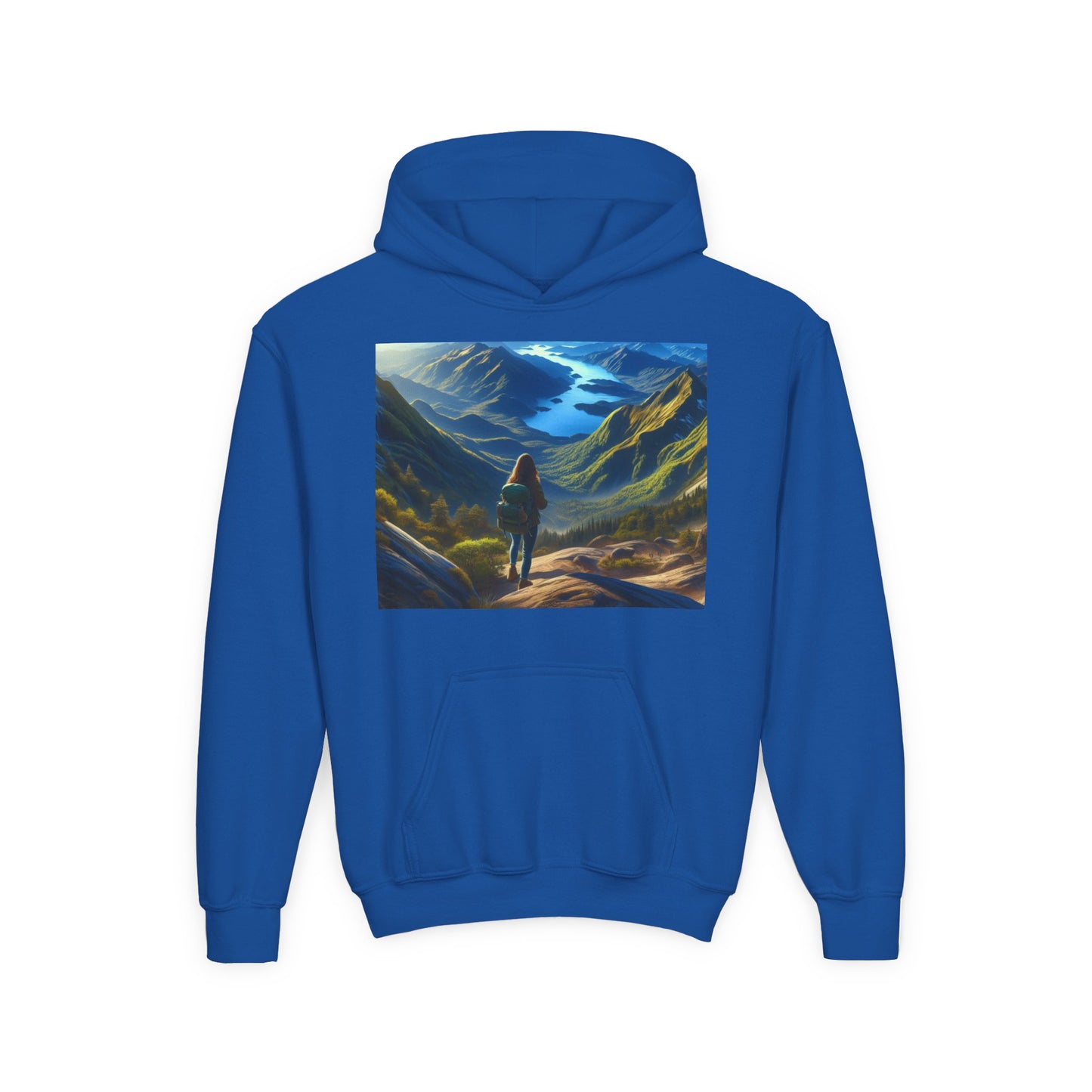 Hiking Youth Hoodie - Heavy Blend Sweatshirt