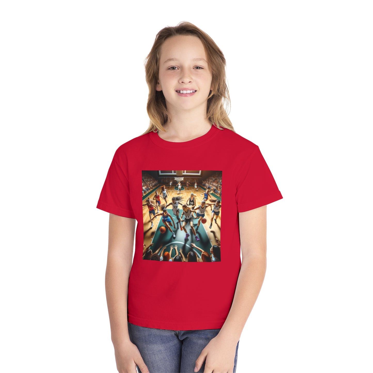 Basketball Youth Midweight Tee