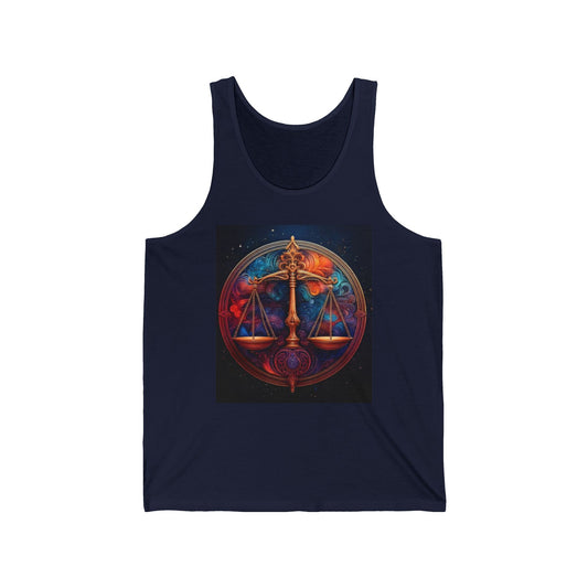 Libra Unisex Jersey Tank Top - Perfect for Festivals & Casual Wear