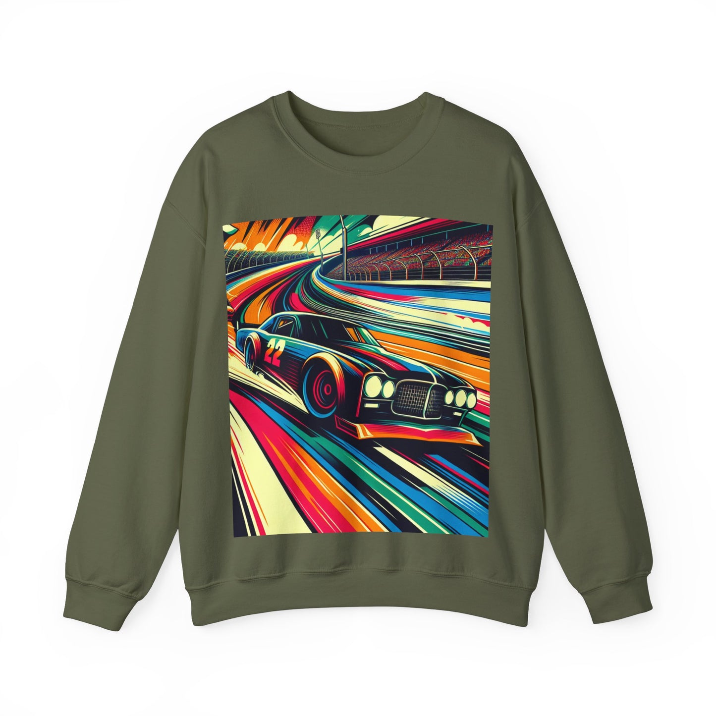 Race Car Crewneck Sweatshirt | Racing Apparel, Unisex Sweatshirt, NASCAR Gift, Motorsports Clothing, Car Enthusiasts Sweatshirt