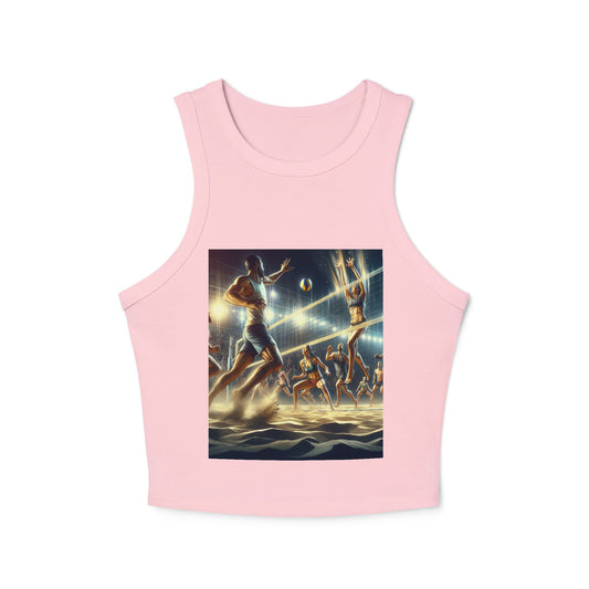 Volleyball Women's Micro Rib Racer Tank Top