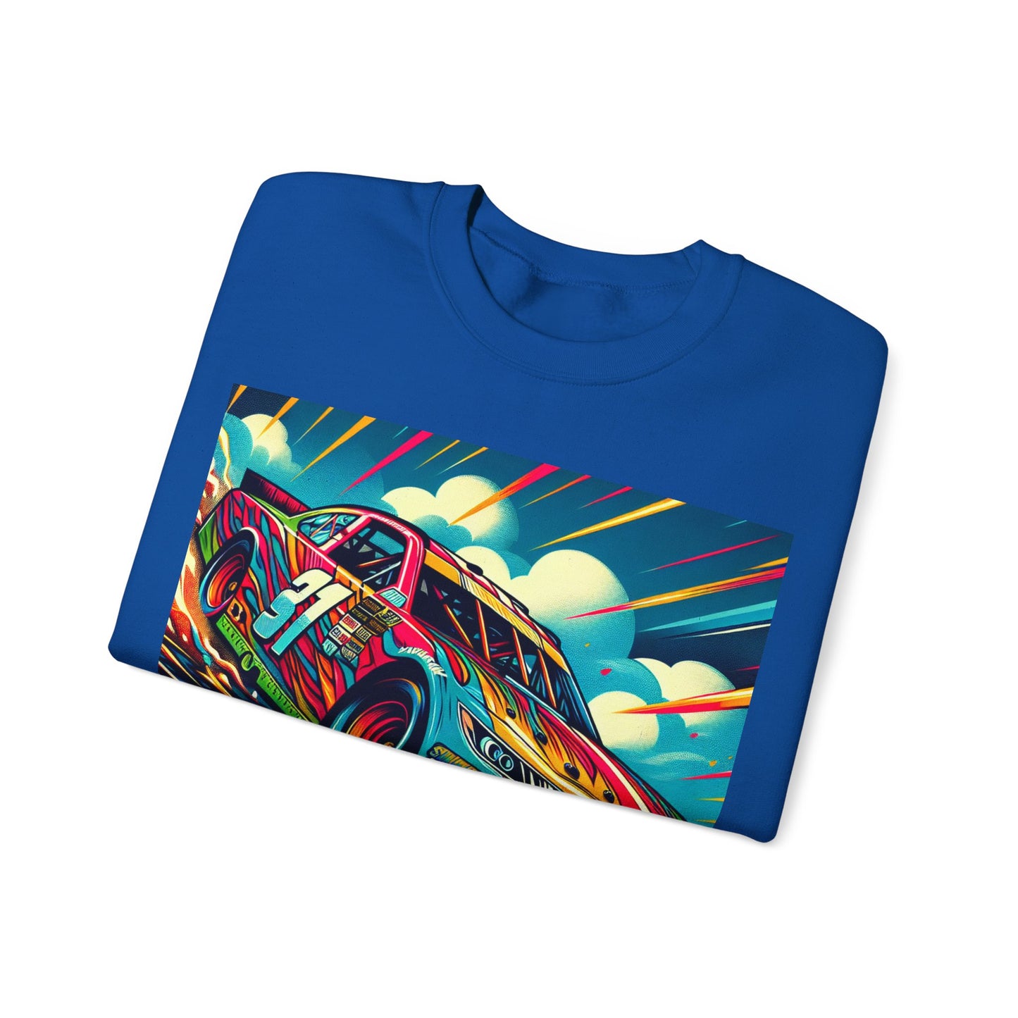 Race Car Crewneck Sweatshirt | Racing Apparel, Unisex Sweatshirt, Nascar Gift, Motorsports Clothing, Car Enthusiasts Sweatshirt