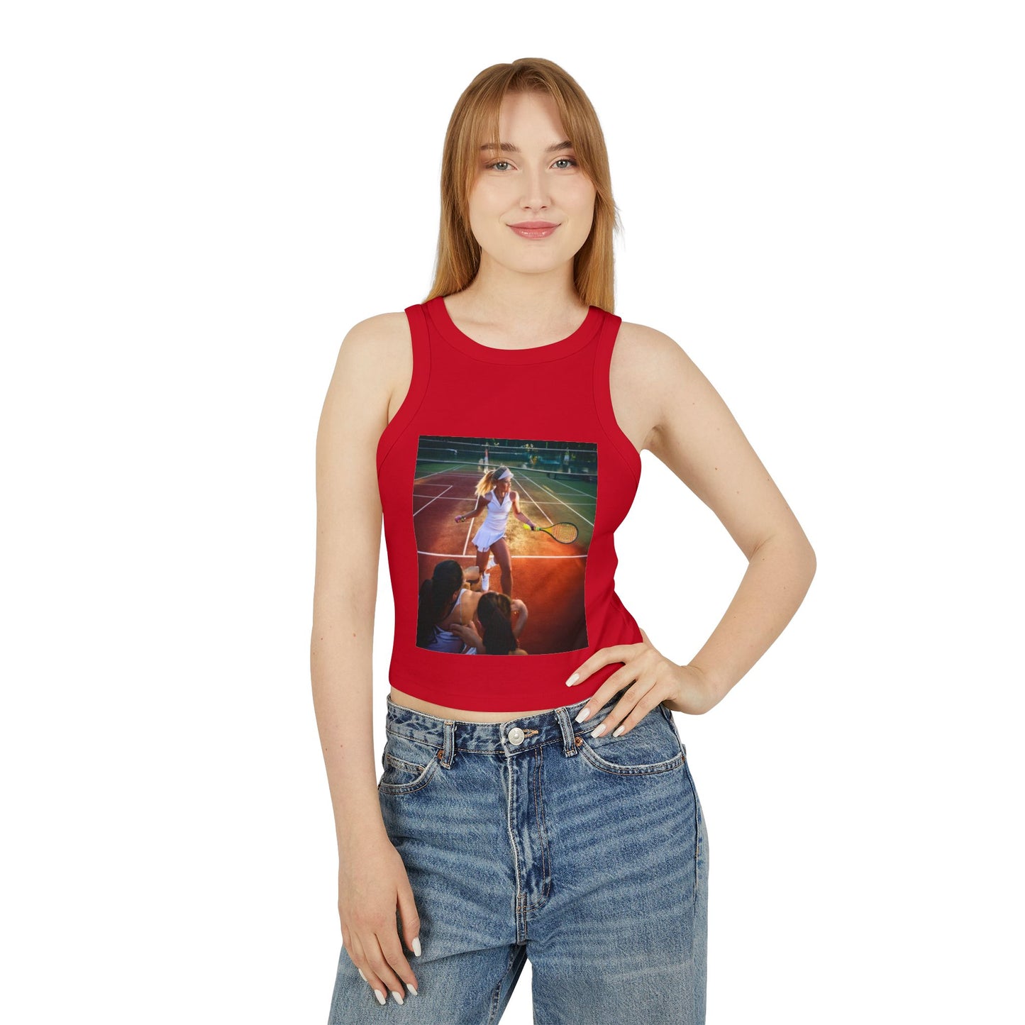 Tennis Women's Micro Rib Racer Tank Top