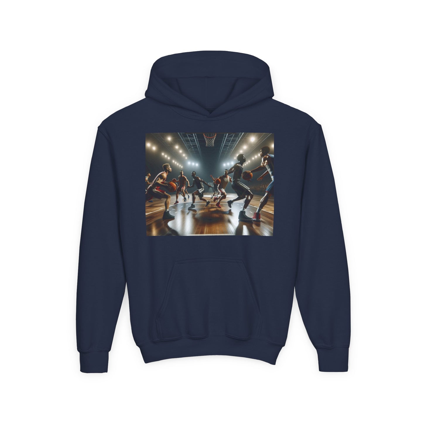 Basketball Youth Hoodie - Heavy Blend Sweatshirt