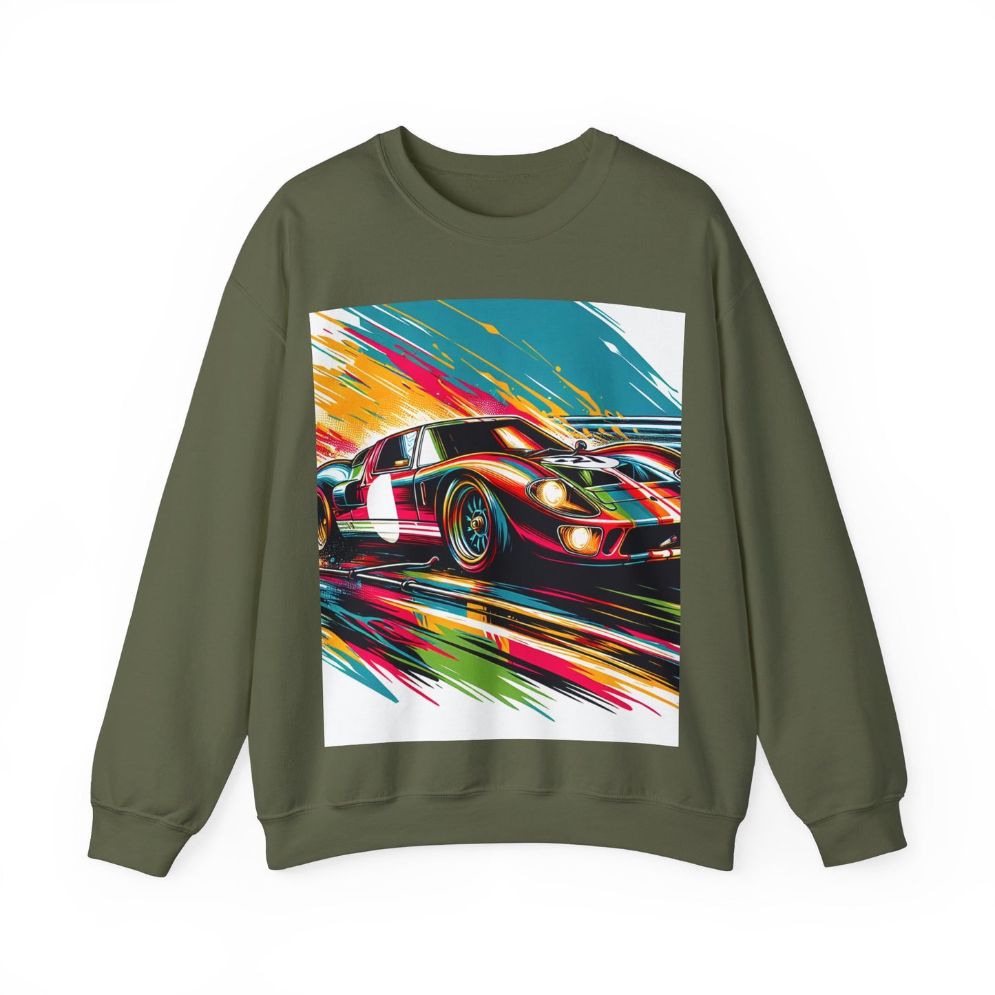Race Car Crewneck Sweatshirt | Racing Apparel, Unisex Sweatshirt, Nascar Gift, Motorsports Clothing, Car Enthusiasts Sweatshirt