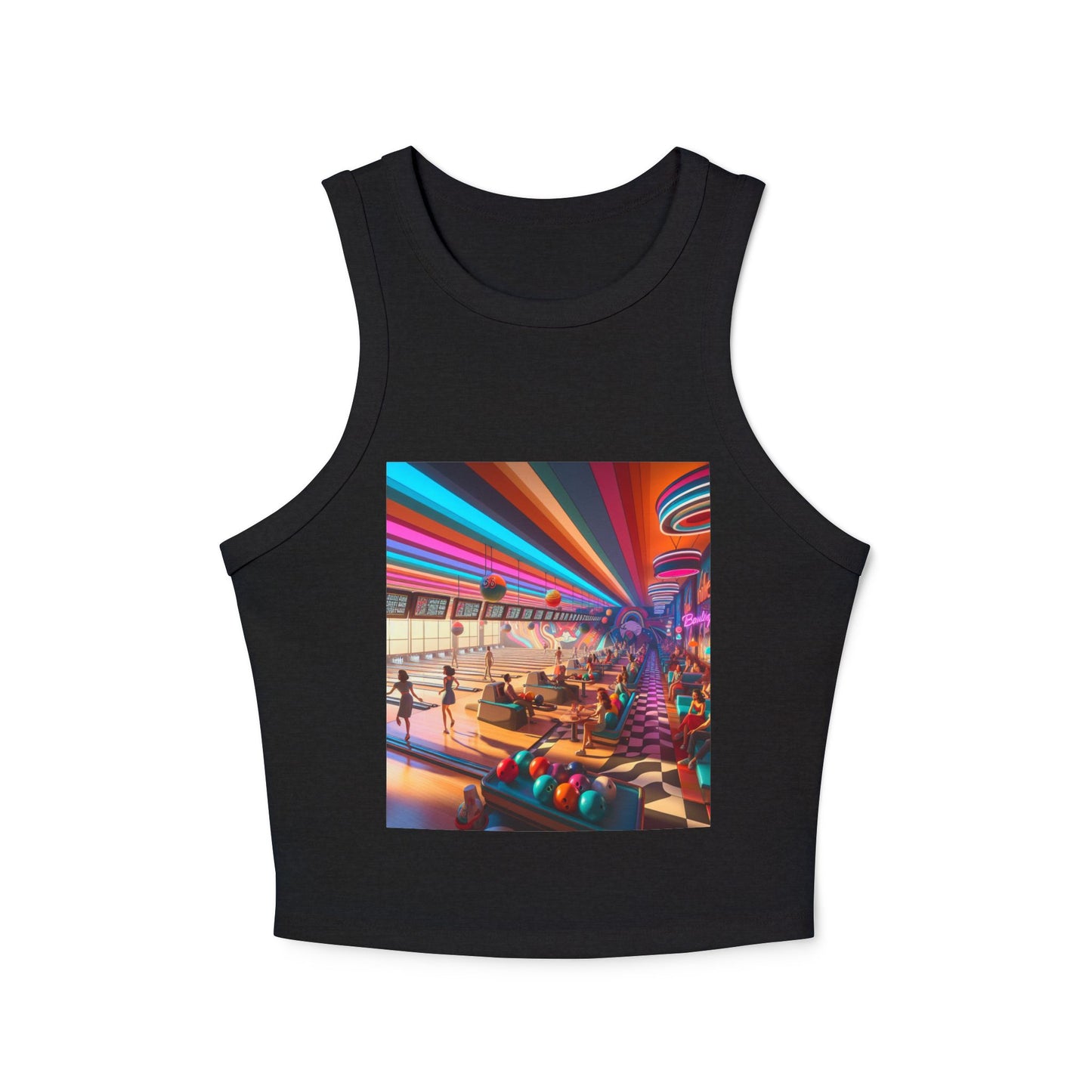 Bowling Women's Micro Rib Racer Tank Top
