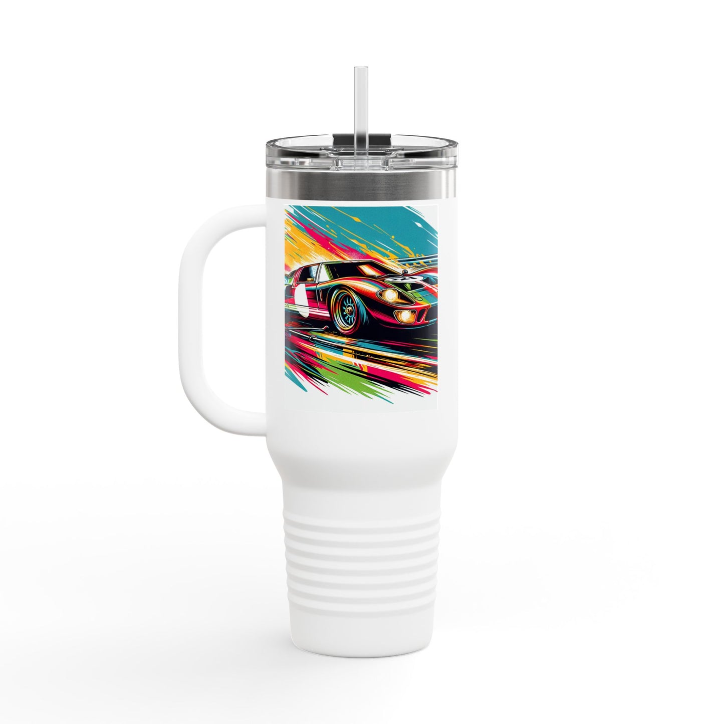 Vintage NASCAR Insulated Travel Mug, 40oz, Perfect for Fans, Sports Events, Coffee, Tea, Water