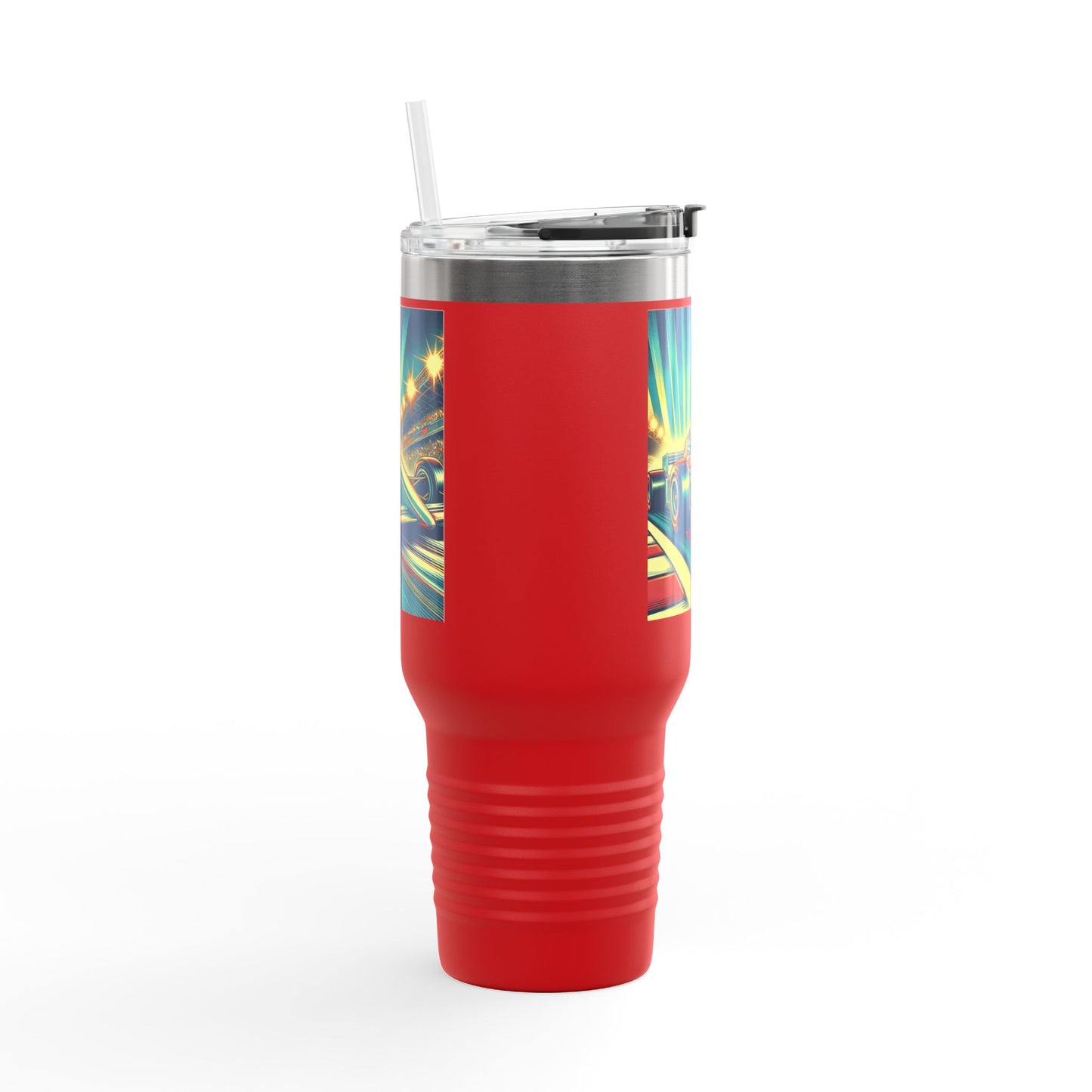 Vintage F1 Insulated Travel Mug, 40oz, Perfect for Fans, Sports Events, Coffee, Tea, Water