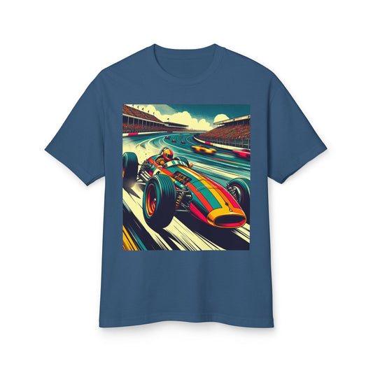 Vintage F1 Heavyweight Tee - Unisex Garment-Dyed Shirt