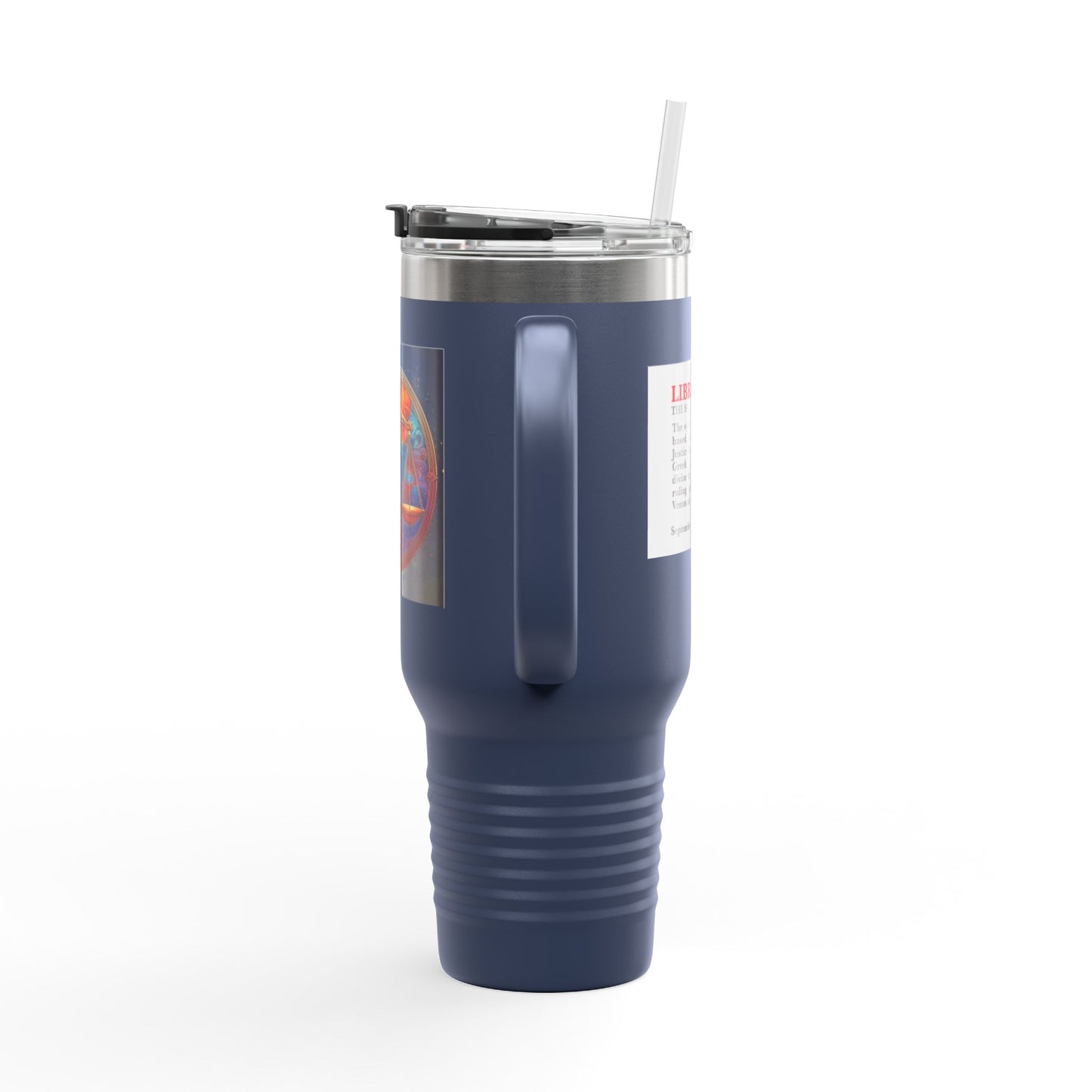 Libra Insulated Travel Mug, 40oz, Perfect for Zodiac Fans, Coffee, Tea, Water