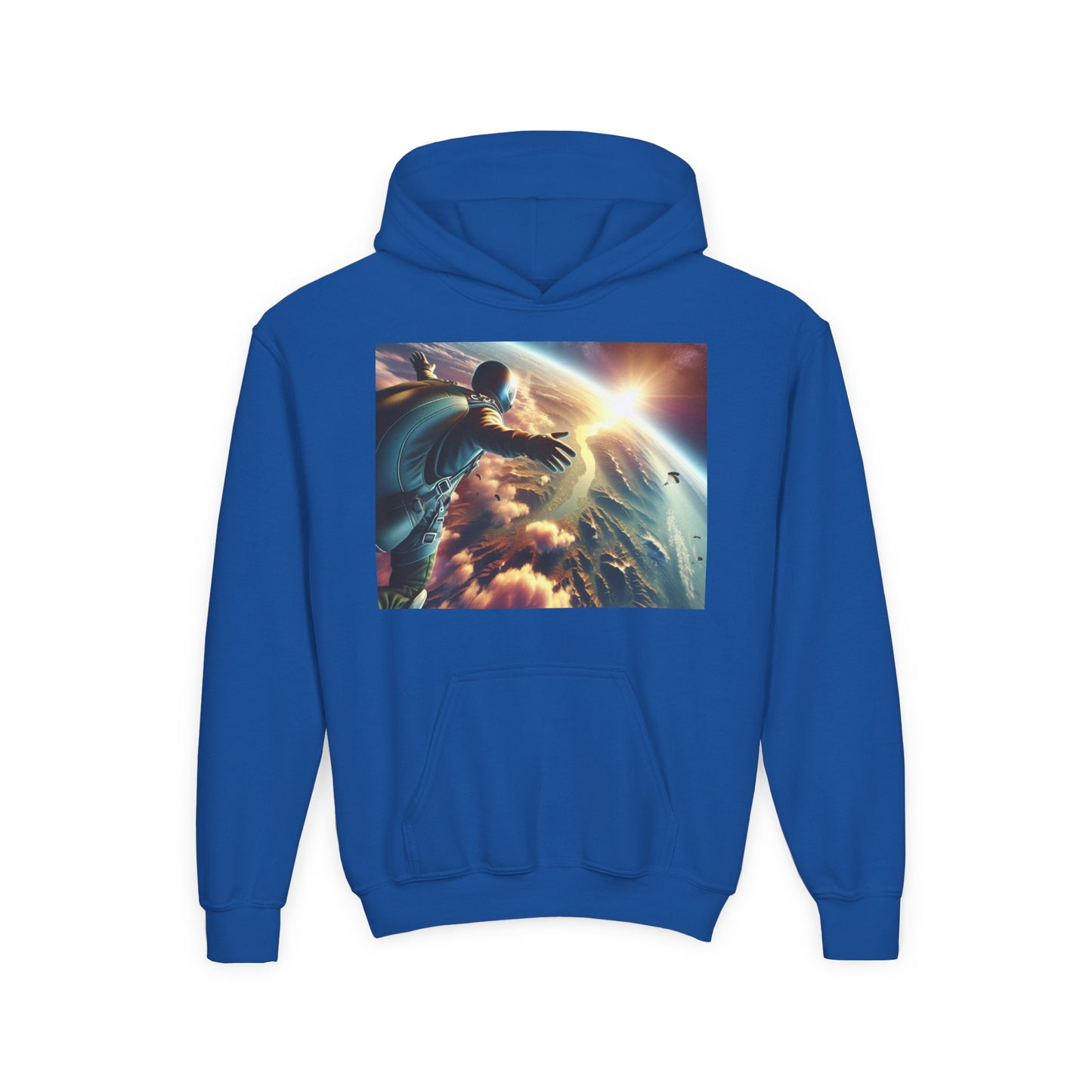 Skydiving Youth Hoodie - Heavy Blend Sweatshirt