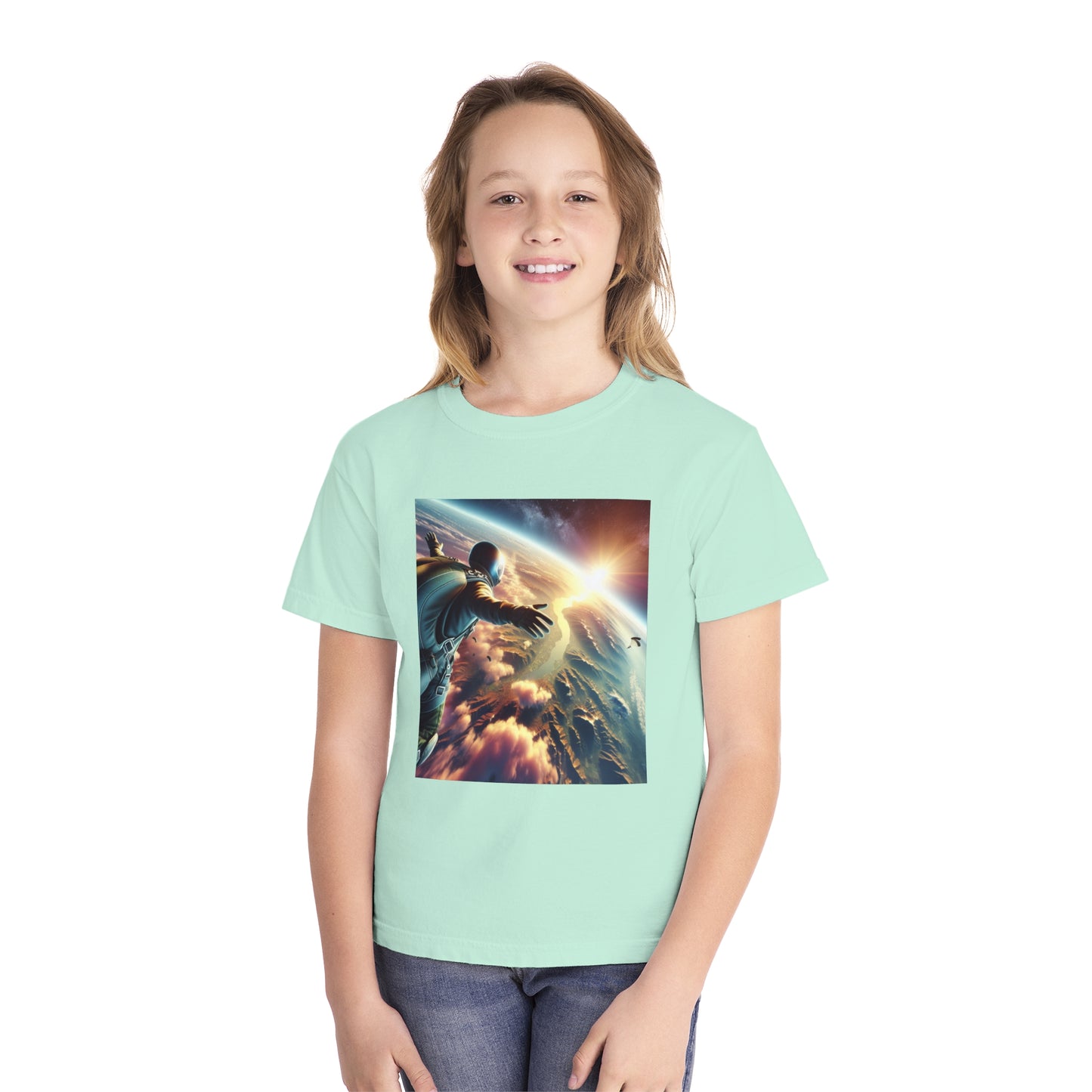 Sky Diving Youth Midweight Tee