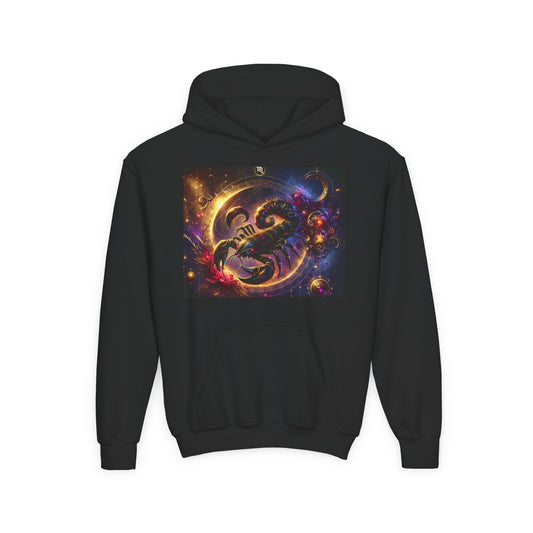 Scorpio Youth Hoodie - Heavy Blend Sweatshirt