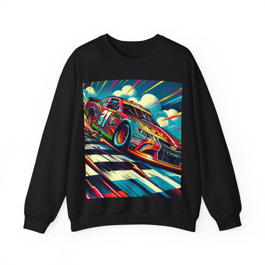 Race Car Crewneck Sweatshirt | Racing Apparel, Unisex Sweatshirt, Nascar Gift, Motorsports Clothing, Car Enthusiasts Sweatshirt