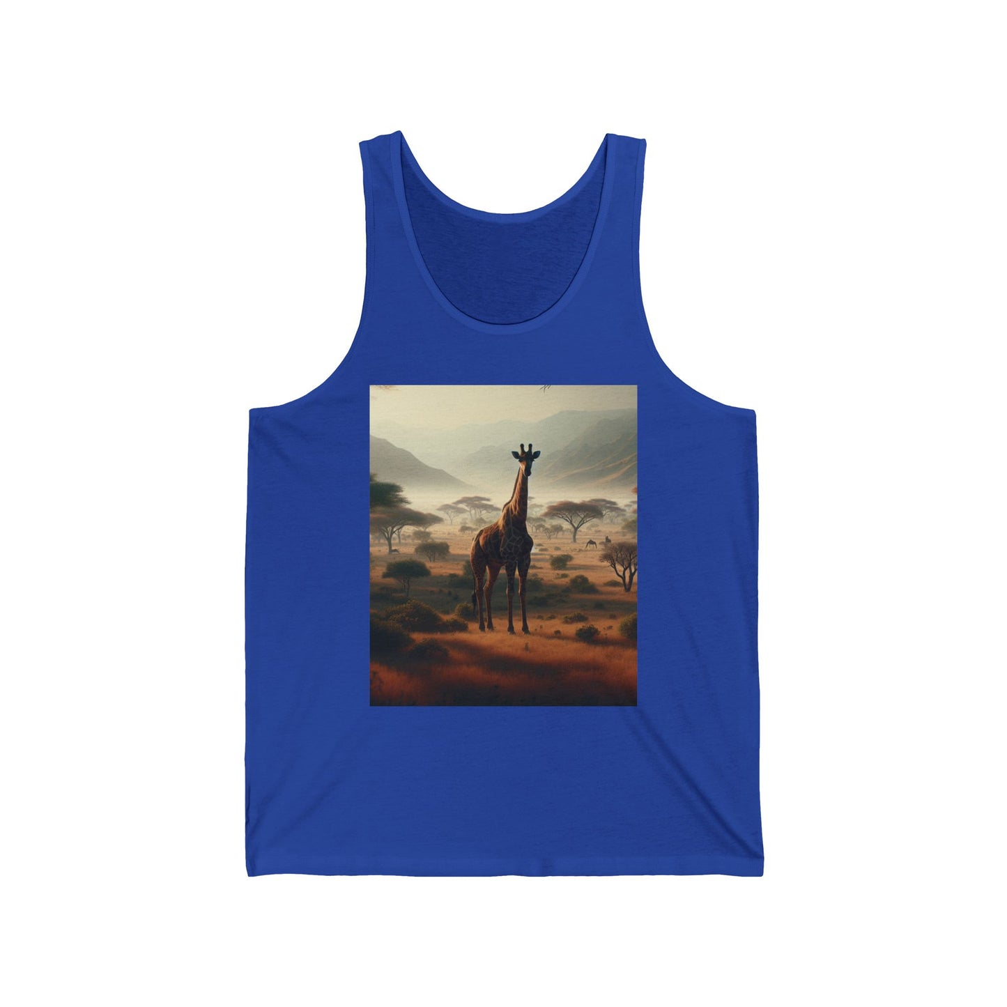 Giraffes Unisex Jersey Tank Top - Perfect for Festivals & Casual Wear