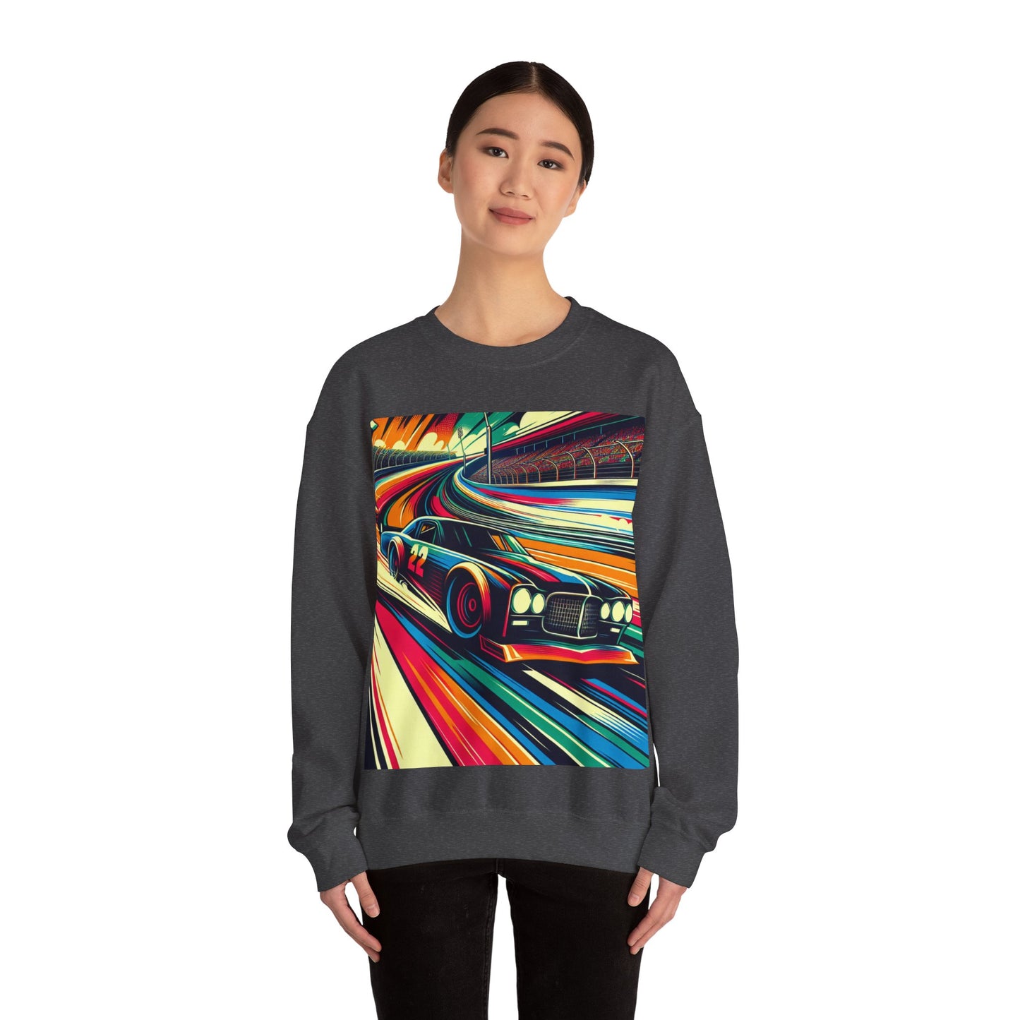 Race Car Crewneck Sweatshirt | Racing Apparel, Unisex Sweatshirt, NASCAR Gift, Motorsports Clothing, Car Enthusiasts Sweatshirt