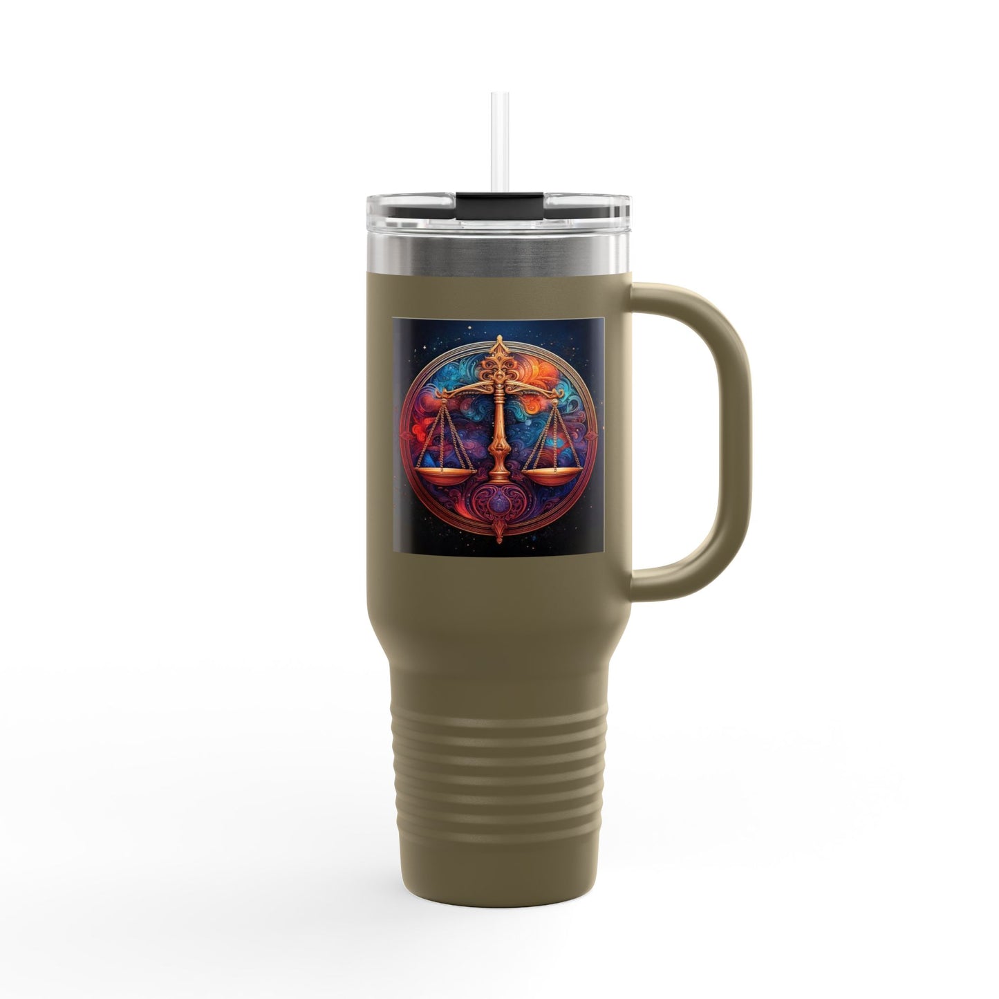 Libra Insulated Travel Mug, 40oz, Perfect for Zodiac Fans, Coffee, Tea, Water