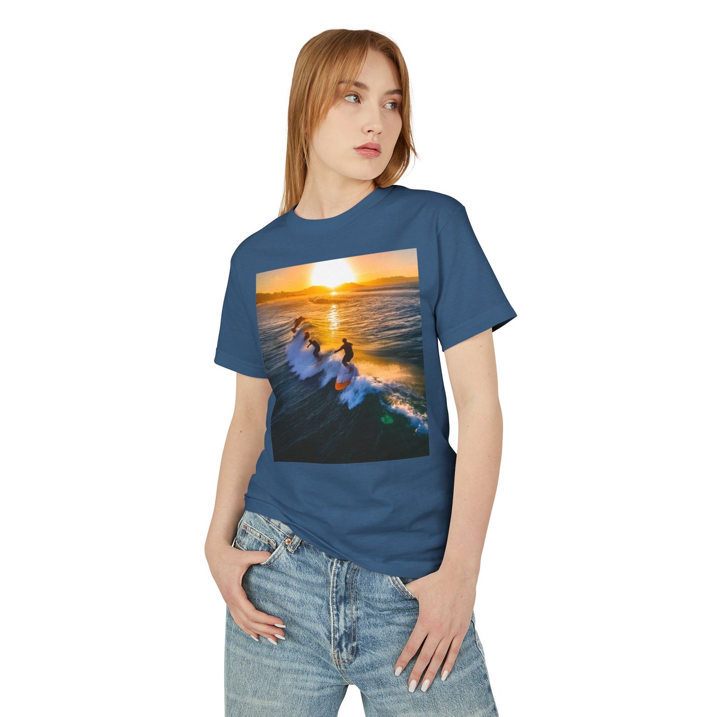 Surfing Heavyweight Tee - Unisex Garment-Dyed Shirt