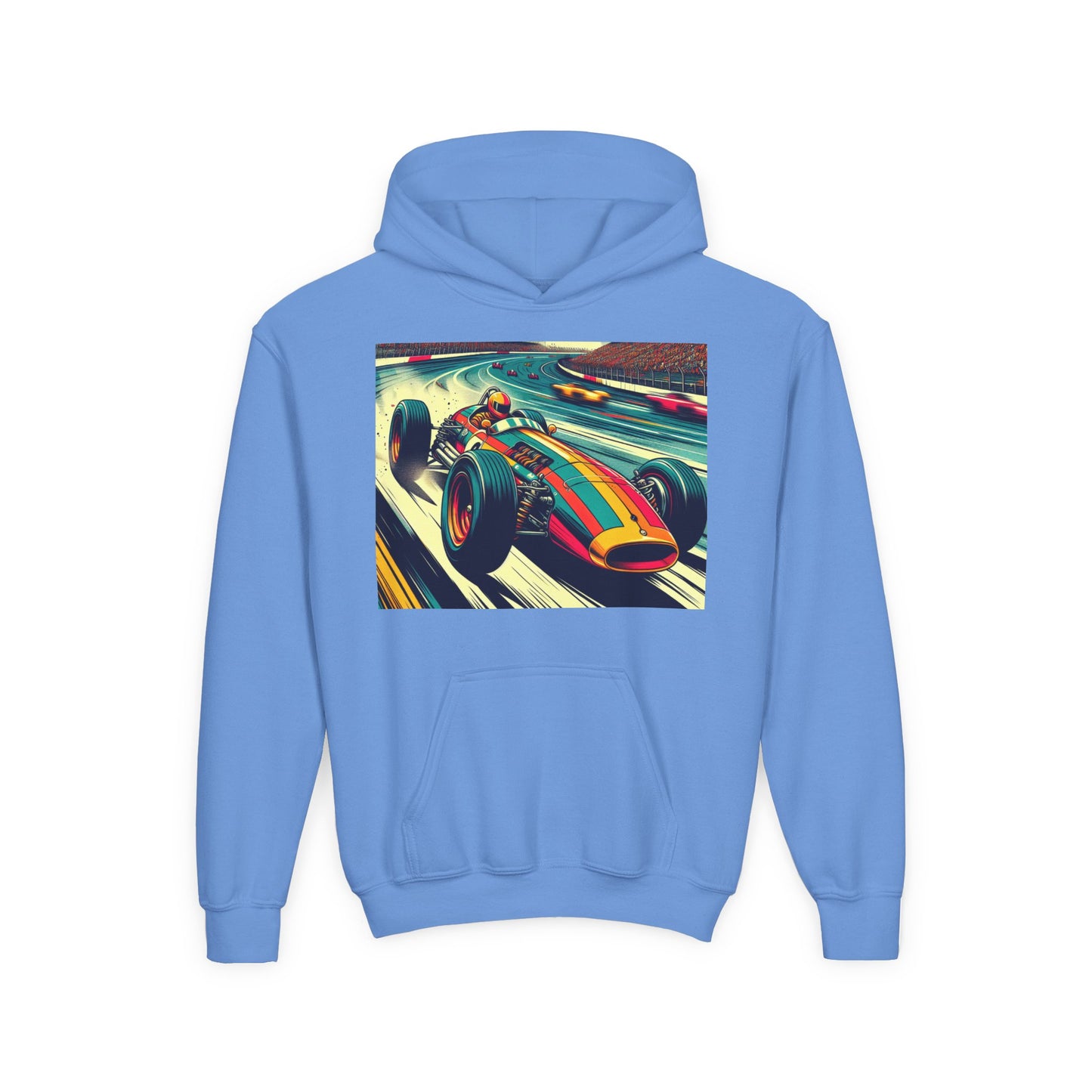 Vintage F1 Youth Hoodie - Heavy Blend Sweatshirt