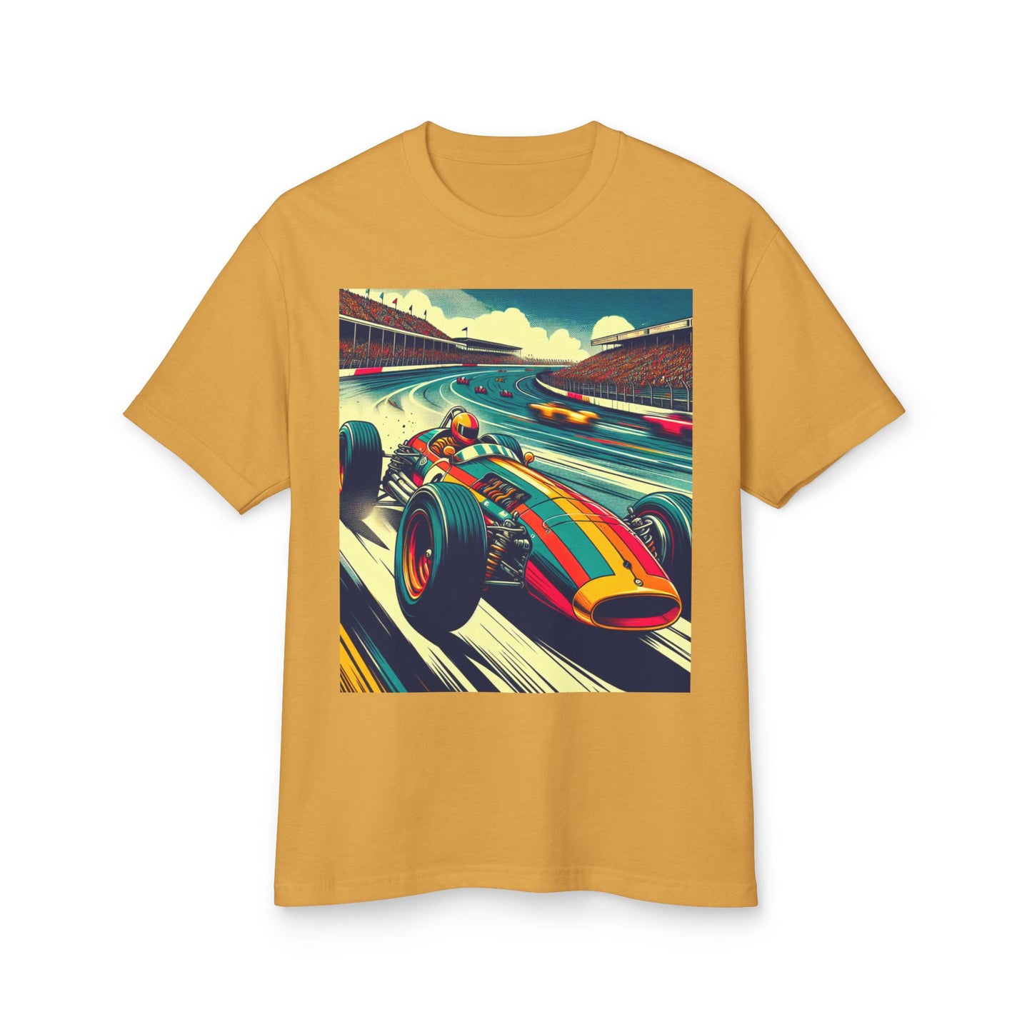 Vintage F1 Heavyweight Tee - Unisex Garment-Dyed Shirt