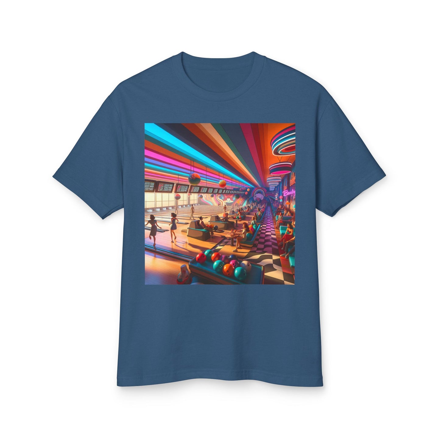 Bowling Heavyweight Tee - Unisex Garment-Dyed Shirt