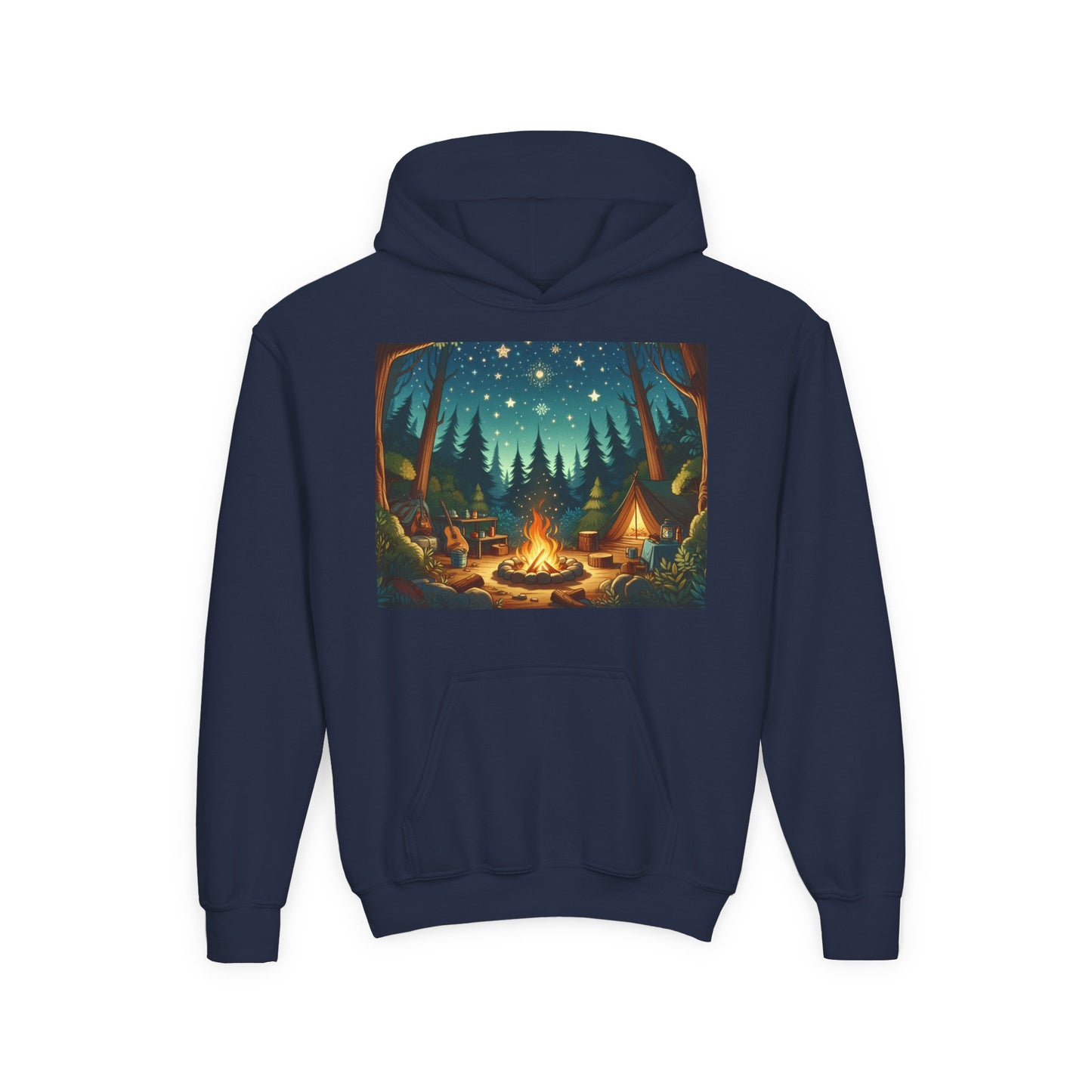 Camping Youth Hoodie - Heavy Blend Sweatshirt