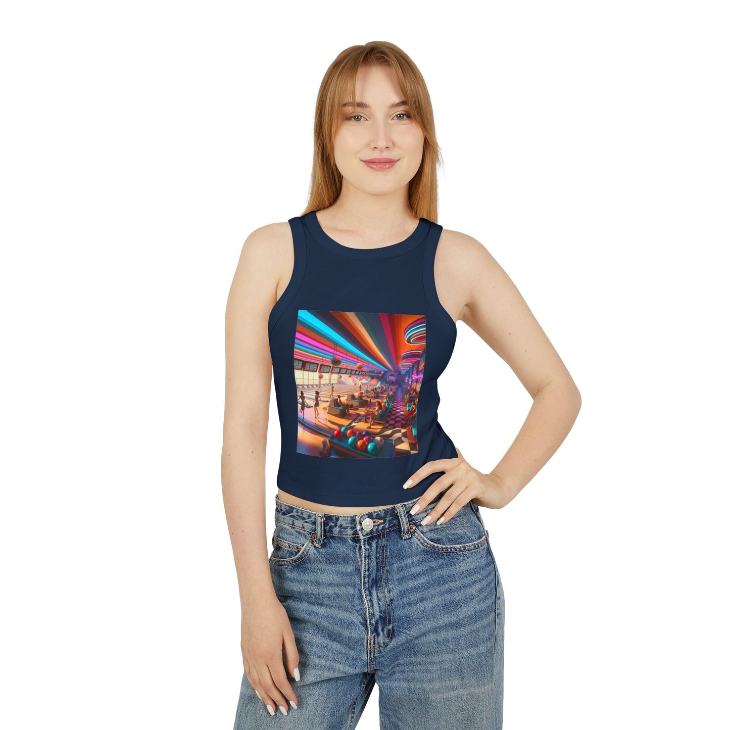 Bowling Women's Micro Rib Racer Tank Top
