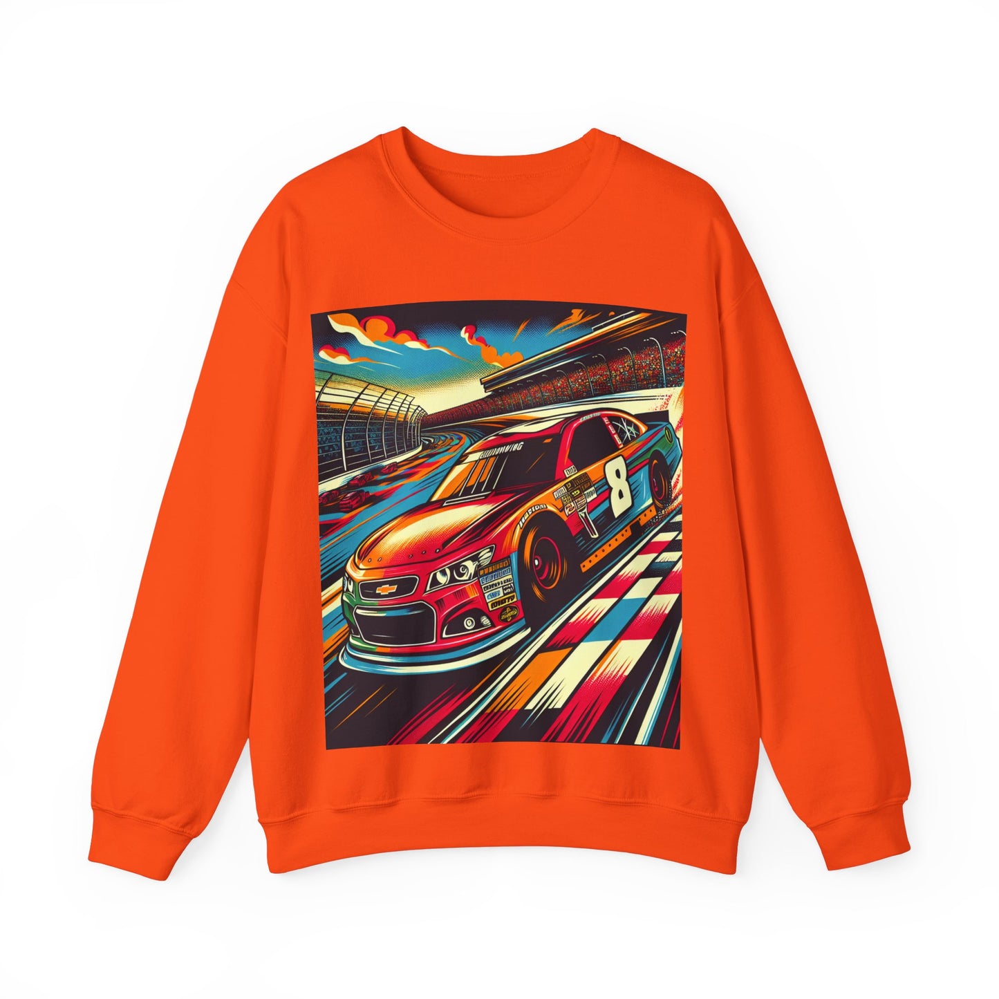 Race Car Crewneck Sweatshirt | Racing Apparel, Unisex Sweatshirt, Nascar Gift, Motorsports Clothing, Car Enthusiasts Sweatshirt