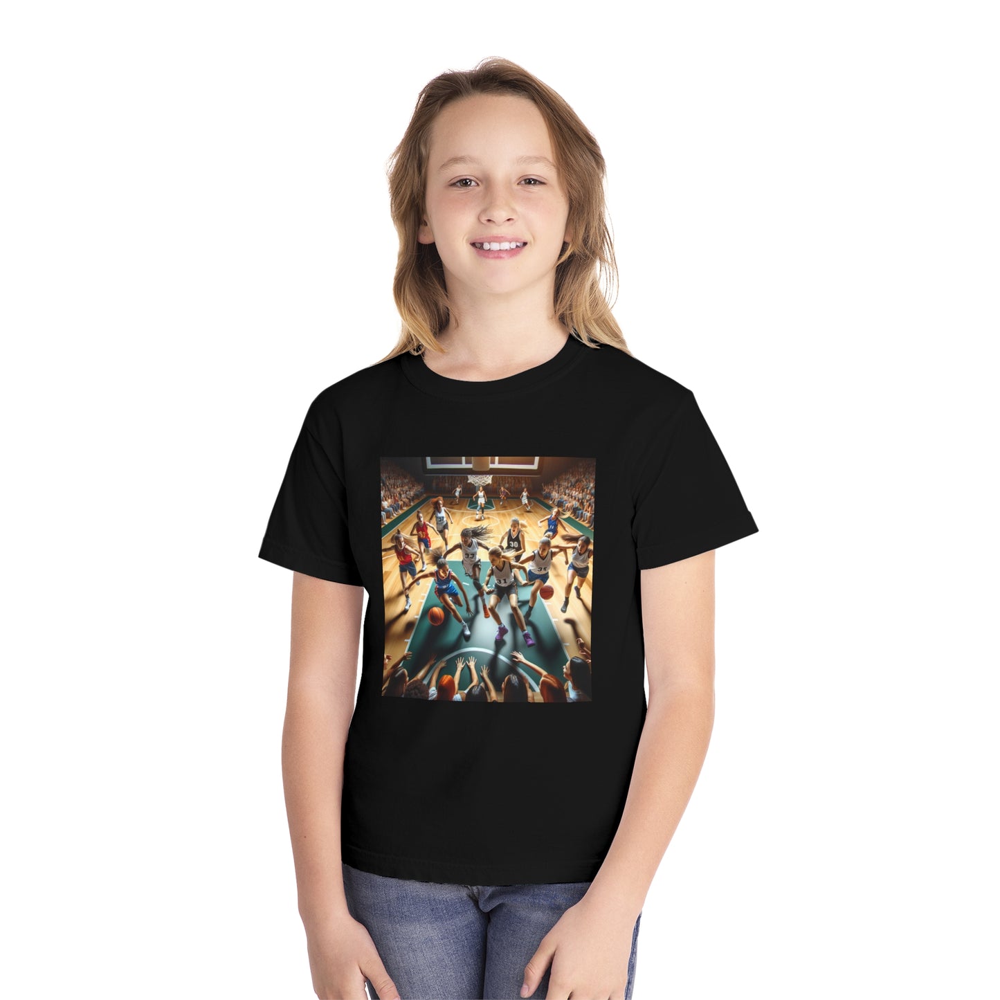 Basketball Youth Midweight Tee
