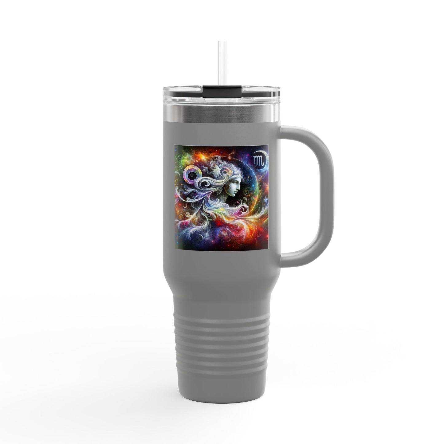 Virgo Insulated Travel Mug, 40oz, Perfect for Zodiac Fans, Coffee, Tea, Water