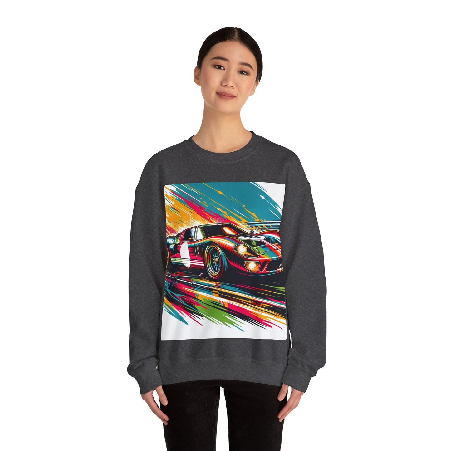 Race Car Crewneck Sweatshirt | Racing Apparel, Unisex Sweatshirt, Nascar Gift, Motorsports Clothing, Car Enthusiasts Sweatshirt
