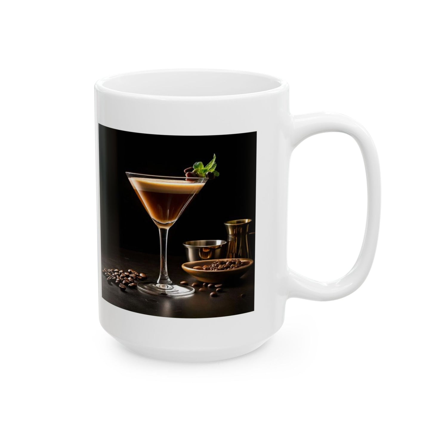 Coffee Martini Ceramic Recipe Mug