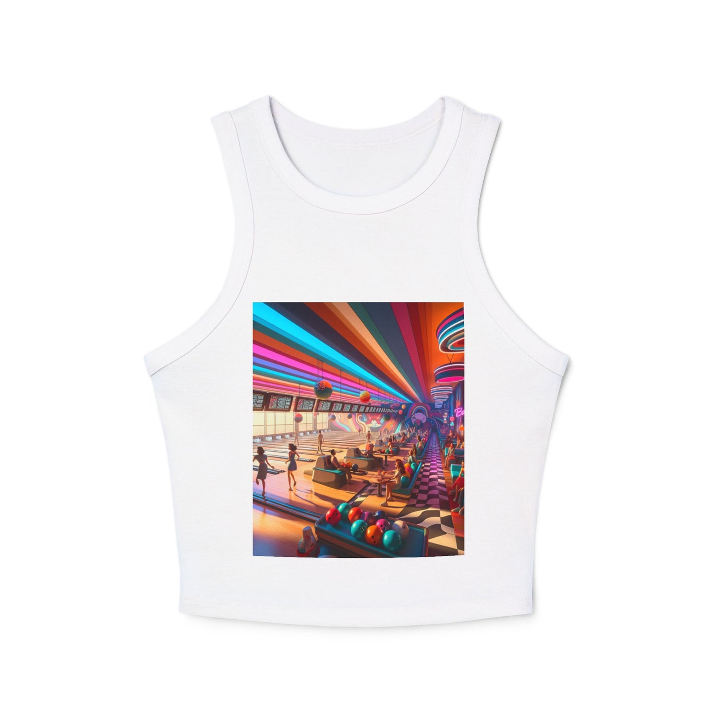 Bowling Women's Micro Rib Racer Tank Top