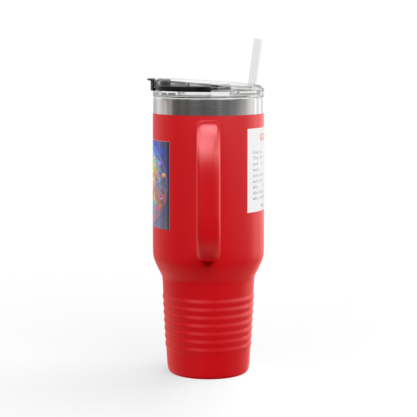Gemini Insulated Travel Mug, 40oz, Perfect for Zodiac Fans, Coffee, Tea, Water
