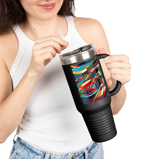 Vintage NASCAR Insulated Travel Mug, 40oz, Perfect for Fans, Sports Events, Coffee, Tea, Water