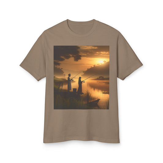 Fishing Heavyweight Tee - Unisex Garment-Dyed Shirt