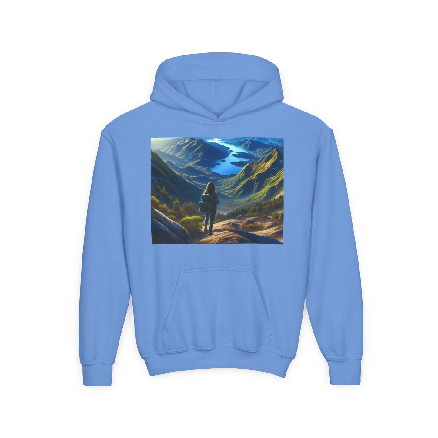 Hiking Youth Hoodie - Heavy Blend Sweatshirt