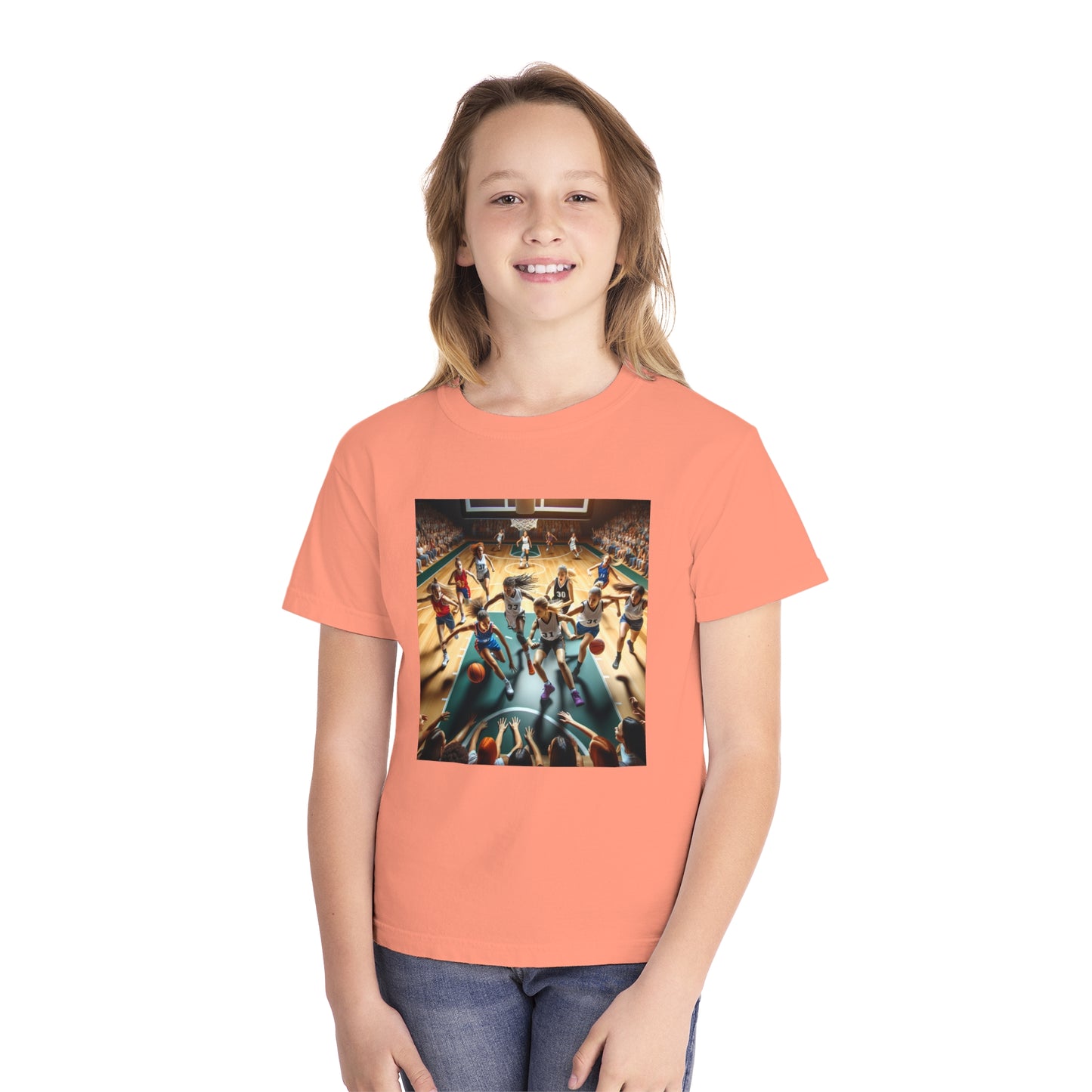 Basketball Youth Midweight Tee