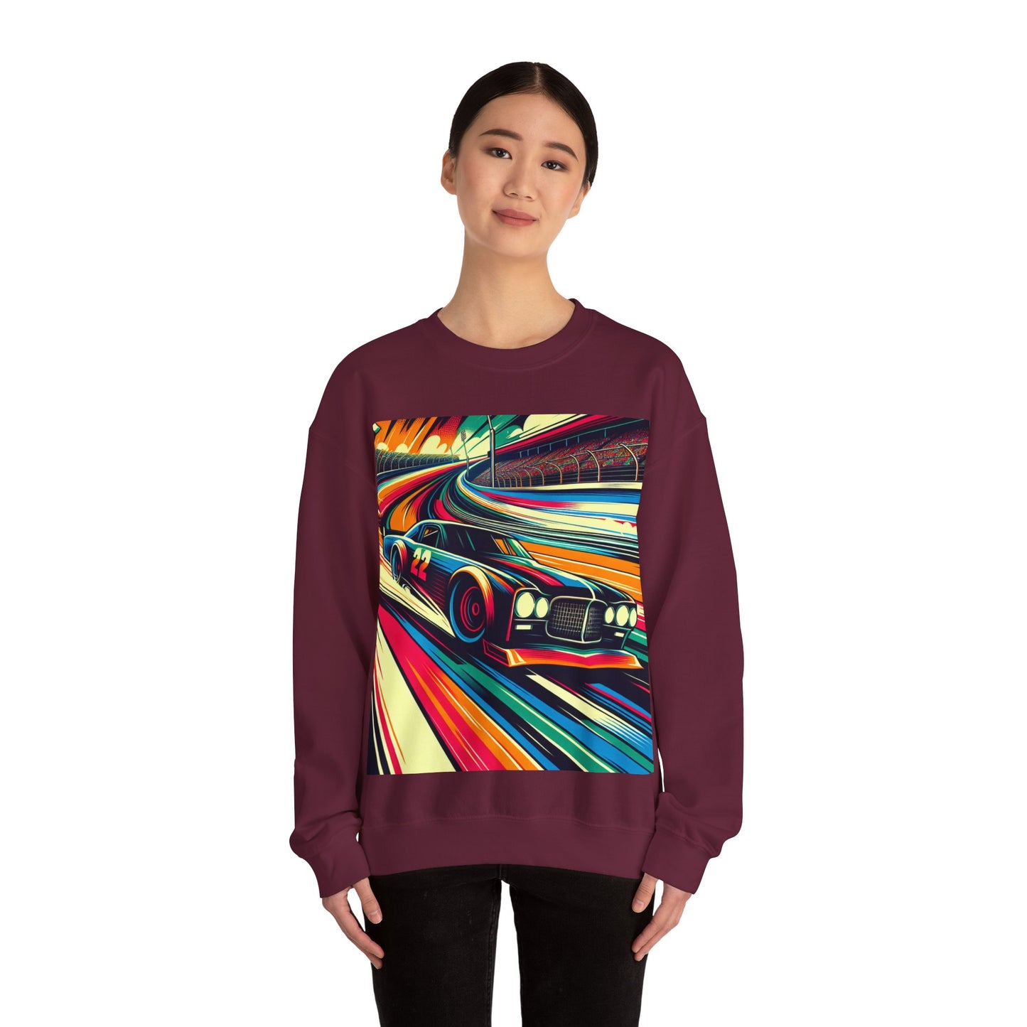Race Car Crewneck Sweatshirt | Racing Apparel, Unisex Sweatshirt, NASCAR Gift, Motorsports Clothing, Car Enthusiasts Sweatshirt