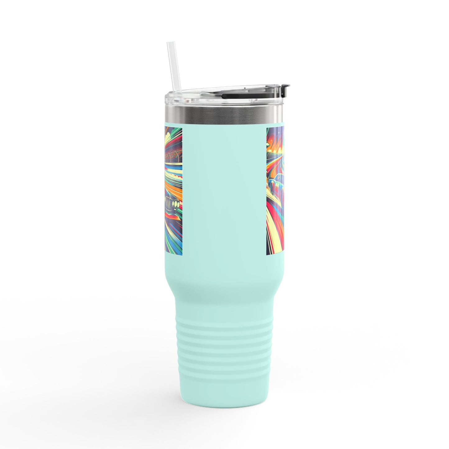 Vintage NASCAR Insulated Travel Mug, 40oz, Perfect for Fans, Sports Events, Coffee, Tea, Water