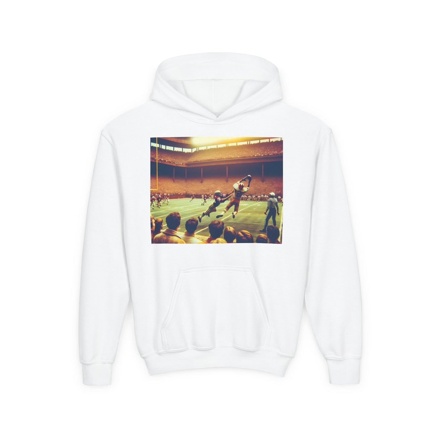 Football Youth Hoodie - Heavy Blend Sweatshirt