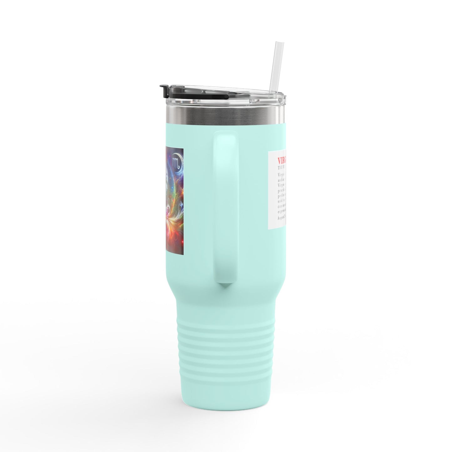 Virgo Insulated Travel Mug, 40oz, Perfect for Zodiac Fans, Coffee, Tea, Water