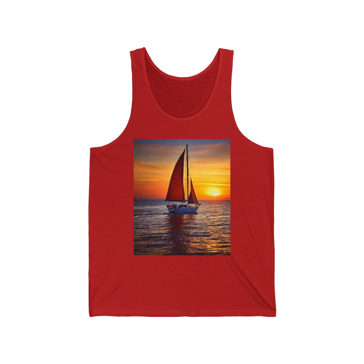 Sailing Unisex Jersey Tank Top - Perfect for Festivals & Casual Wear